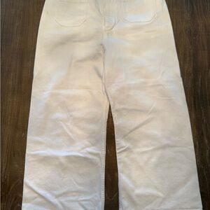 White Wide-Leg jeans by Maeve